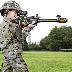 تفنگ اسباب بازی مسلسل لیزری ارتشی (machin gun)_اسباب بازی